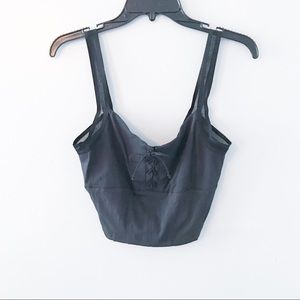 Free people intimately lace up crop top